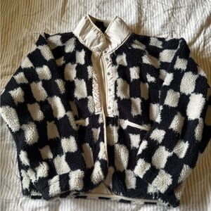 Free People Hit The Slopes Checkered Jacket